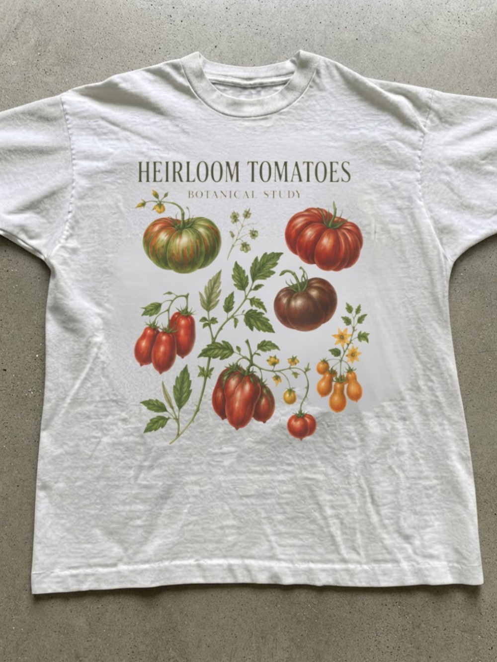 Heirloom Tomatoes Botanical Study Graphic Tee